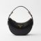 Prada 1BC194 Arque Small Shoulder Bag in Leather Black