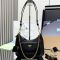 Prada 1BC198 Mini Bag in Re-Nylon and Brushed Leather Black/Gold