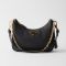 Prada 1BC204 Re-Edition Mini Bag in Saffiano Leather Black