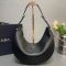 Prada 1BC212 Large Shoulder Bag in Leather Black