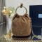 Prada 1BC227 Mini Bag in Suede Brown