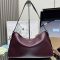 Prada 1BC228 Aimee Large Shoulder Bag in Leather Burgundy