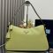 Prada 1BC228 Aimee Large Shoulder Bag in Leather Green