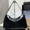 Prada 1BC228 Aimee Large Shoulder Bag in Naplak Patent Leather Black