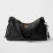 Prada 1BC229 Aimee Medium Shoulder Bag in Leather Black
