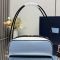 Prada 1BC249 Swing Small Shoulder Bag in Leather Blue