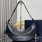 Prada 1BC255 Demi-Lune Shoulder Bag in Leather Black