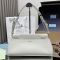 Prada 1BC262 Enchaine Medium Bag in Leather White