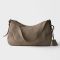 Prada 1BC280 Aimee Large Shoulder Bag in Leather Grey