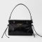 Prada 1BC297 Bonnie Small Handbag in Soft Leather Black