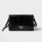 Prada 1BD082 Shoulder Bag in Leather Black