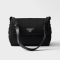 Prada 1BD255 Traveller Medium Shoulder Bag in Padded Re-Nylon Black