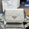 Prada 1BD283 Spectrum Bag in Quilted Leather White