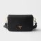 Prada 1BD314 Shoulder Bag in Leather Black