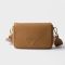 Prada 1BD314 Shoulder Bag in Leather Brown