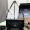 Prada 1BD323 Shoulder Bag in Brushed Leather Black