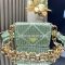 Prada 1BD329 Mini Bag in Satin with Crystals Green