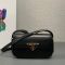 Prada 1BD339 Shoulder Bag in Leather Black