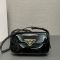 Prada 1BD339 Shoulder Bag in Patent Leather Black