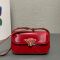 Prada 1BD339 Shoulder Bag in Patent Leather Red