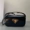 Prada 1BD339 Shoulder Bag in Shiny Leather Black