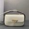 Prada 1BD339 Shoulder Bag in Shiny Leather White