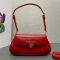 Prada 1BD345 Shoulder Bag in Shiny Leather Red