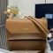 Prada 1BD371 Doux Medium Shoulder Bag in Leather Brown