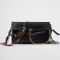 Prada 1BD378 Soft Sound Large Shoulder Bag in Leather with Charms Black