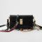 Prada 1BD379 Soft Sound Small Shoulder Bag in Leather with Charms Black