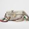 Prada 1BD379 Soft Sound Small Shoulder Bag in Leather with Charms White