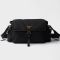 Prada 1BD391 Explore Large Shoulder Bag with Flap in Re-Nylon Black