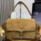 Prada 1BD391 Explore Large Shoulder Bag with Flap in Suede Camel