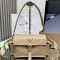 Prada 1BD394 Explore Medium Shoulder Bag with Flap in Nappa Leather Apricot