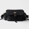 Prada 1BD394 Explore Medium Shoulder Bag with Flap in Nappa Leather Black