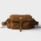 Prada 1BD394 Explore Medium Shoulder Bag with Flap in Re-Nylon Brown