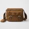 Prada 1BD953 Shoulder Bag in Re-Nylon Brown