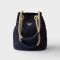 Prada 1BE082 Mariner Small Bucket Bag in Re-Nylon Blue