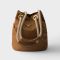 Prada 1BE082 Mariner Small Bucket Bag in Re-Nylon Brown