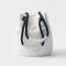 Prada 1BE082 Mariner Small Bucket Bag in Re-Nylon White/Blue