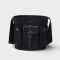 Prada 1BE106 Route Mini Bucket Bag in Canvas and Leather Black