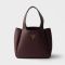 Prada 1BG335 Liaison Small Handbag in Leather Burgundy
