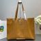 Prada 1BG460 Large Tote Bag in Leather Brown