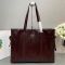 Prada 1BG460 Large Tote Bag in Leather Coffee