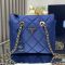 Prada 1BG468 Re-Edition 1995 Chaine Small Tote Bag in Re-Nylon Navy Blue