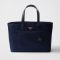 Prada 1BG527 Re-Edition 1978 Large Tote Bag in Re-Nylon and Saffiano Leather Navy Blue