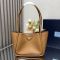 Prada 1BG539 Tote Bag in Leather Brown