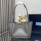 Prada 1BG539 Tote Bag in Leather Grey