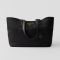 Prada 1BG555 Re-Edition 1978 Medium Tote Bag in Re-Nylon and Saffiano Leather Black