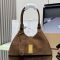 Prada 1BG563 Medium Tote Bag in Suede Brown